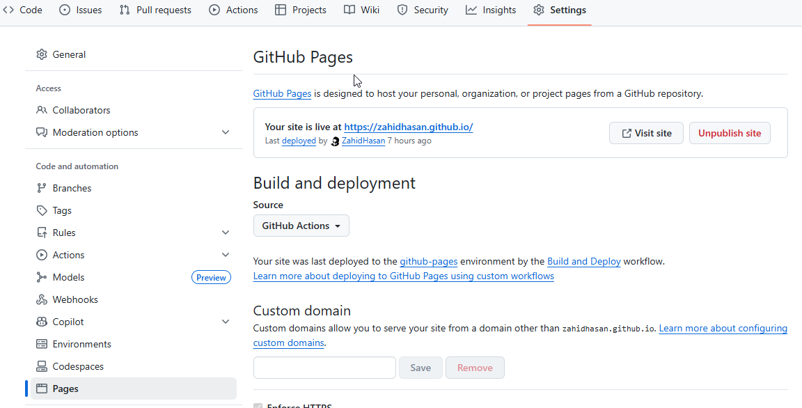 Github Page Build