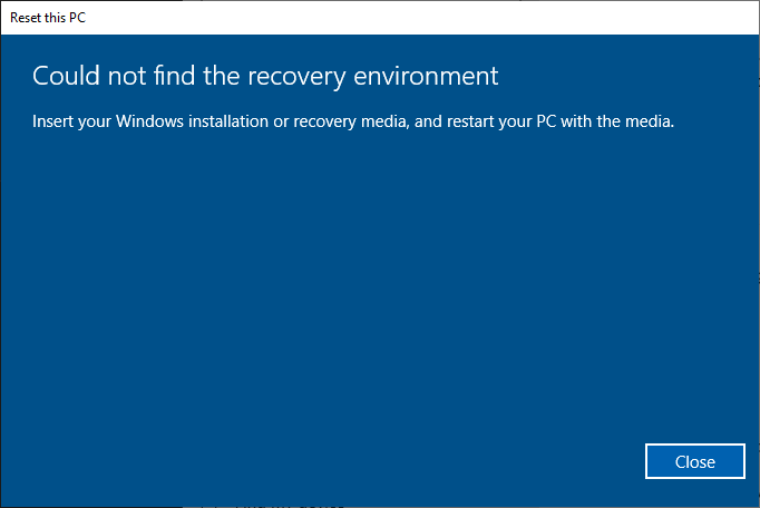 Windows Recovery Environment (Windows RE)